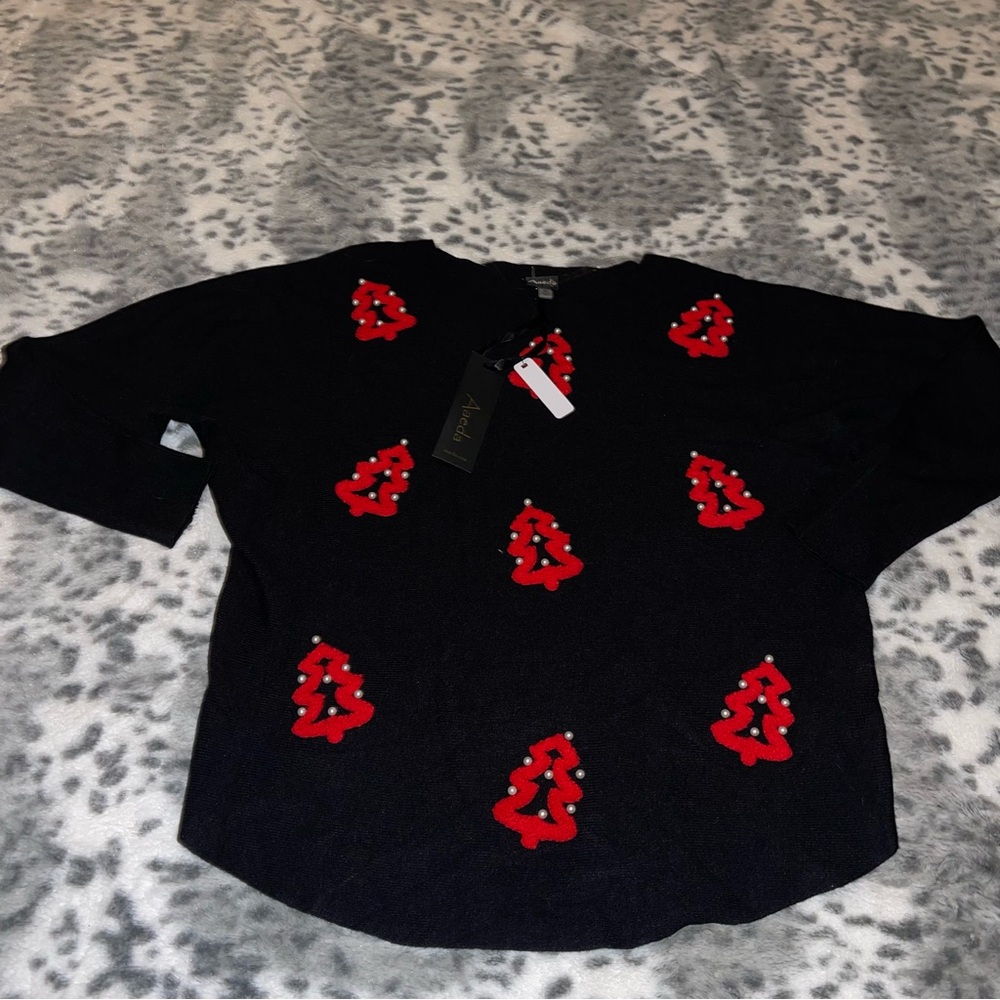Aaeda Festive Trees Sweater